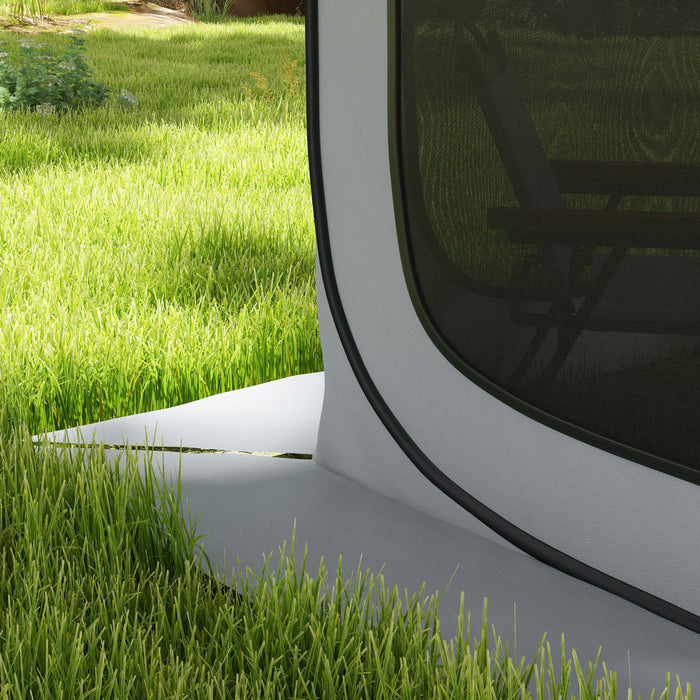 Outsunny Pop Up Screen Tent, Upf50+ Portable Camping Gazebo With Carry Bag