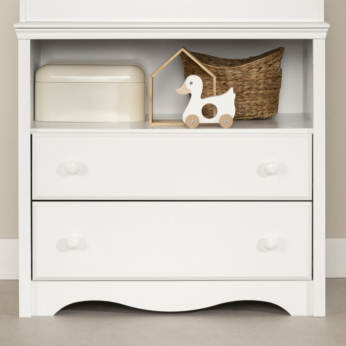Angel Changing Table And 4-drawer Chest Set - Pure White 