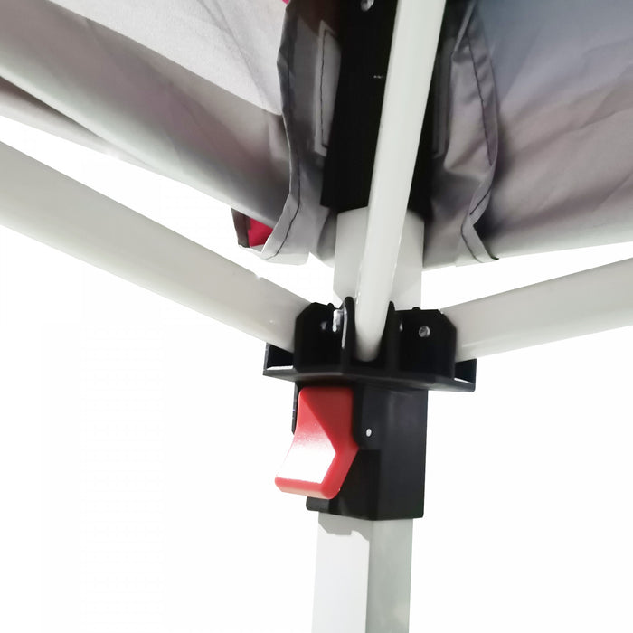 Outsunny 10' X 10' Pop Up Canopy Tent With Sidewall And Bag, Grey