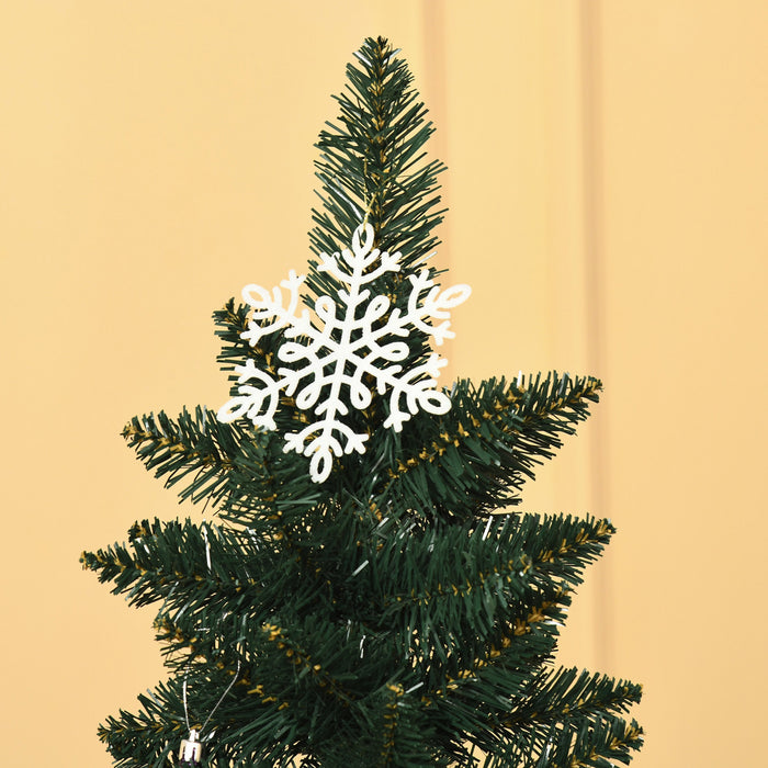 Homcom 6ft Artificial Pencil Christmas Tree With 380 Branch Tips