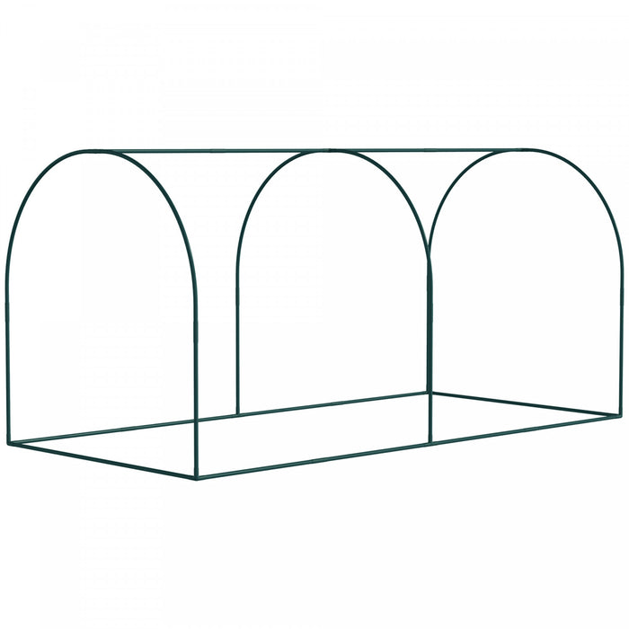 Outsunny 8 X 4ft Crop Cage With Two Zippered Doors And Ground Stakes Green