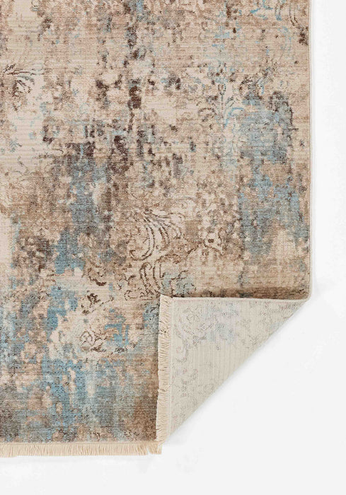 Malia Traditional 9'0\" x 12'0\" Area Rug in Blue Indoor Area Rug