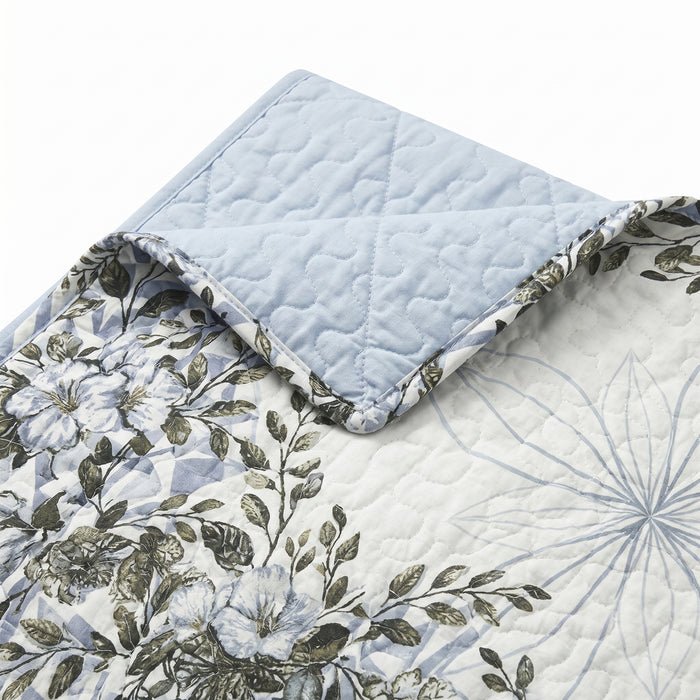 King Size 3-Piece Reversible Quilt Set 