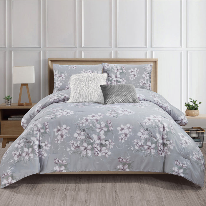 Alysse 5-Piece Floral Comforter Set