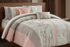 Celina 7-Piece Queen Comforter Set  | Ensemble Douillette Celina 7 Morceaux Grand Lit avec Broderie Florale et Plis