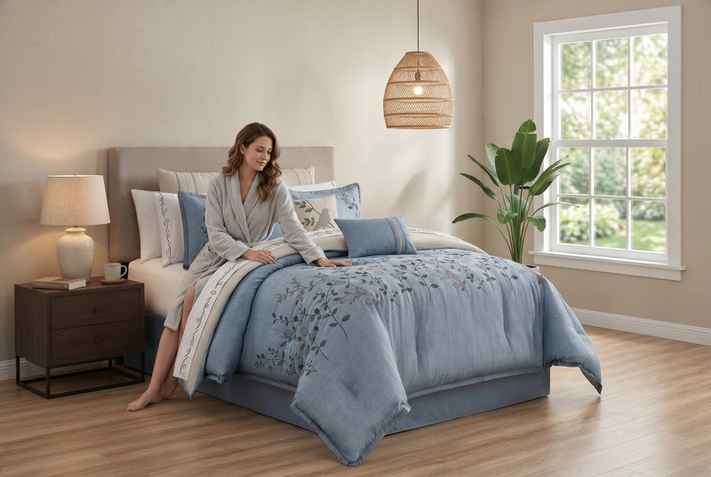 Enya 7-Piece Queen Comforter Set