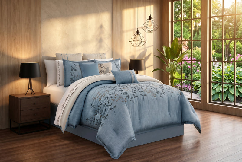 Enya 7-Piece Queen Comforter Set