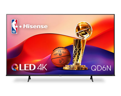 Hisense 75" QLED 4K UHD HDR10+ Dolby Vision 60Hz Google Smart TV (75QD6N) | Téléviseur intelligent QLED Hisense UHD 4K de 75 po à 60 Hz avec HDR10+, Dolby VisionMC et Google TVMC (75QD6N)