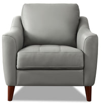 Hydeline Ersa Leather Chair - Grey