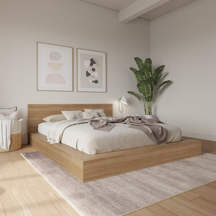 Kanso Low Platform Bed Set King Bed