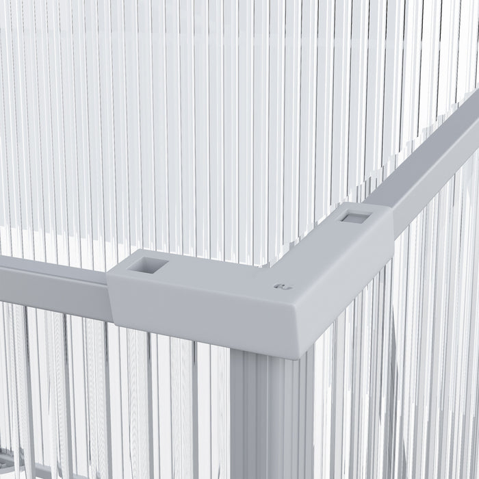 Outsunny Aluminium Cold Frame Garden Portable Greenhouse With Openable Top For Indoor, Outdoor, Flowers, Vegetables, Plants, 71\" X 21\" X 20\"