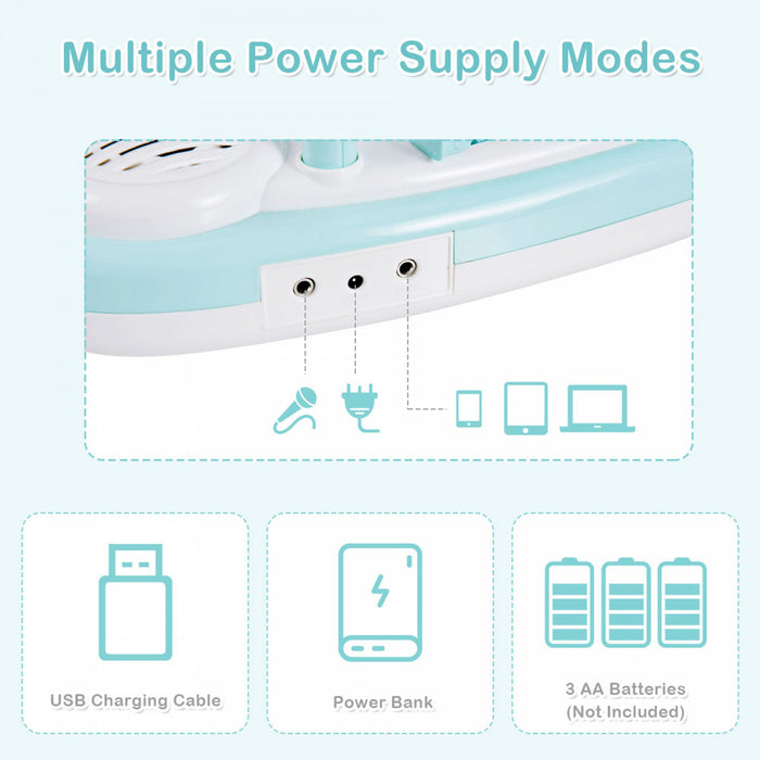 Costway 37-Key Keyboard Piano Electronic Musical Instrument Blue
