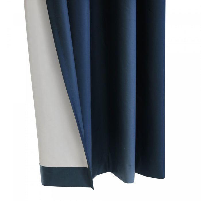 Thermaplus Alpine Navy Blackout Grommet Curtain Panel - 52 x 84