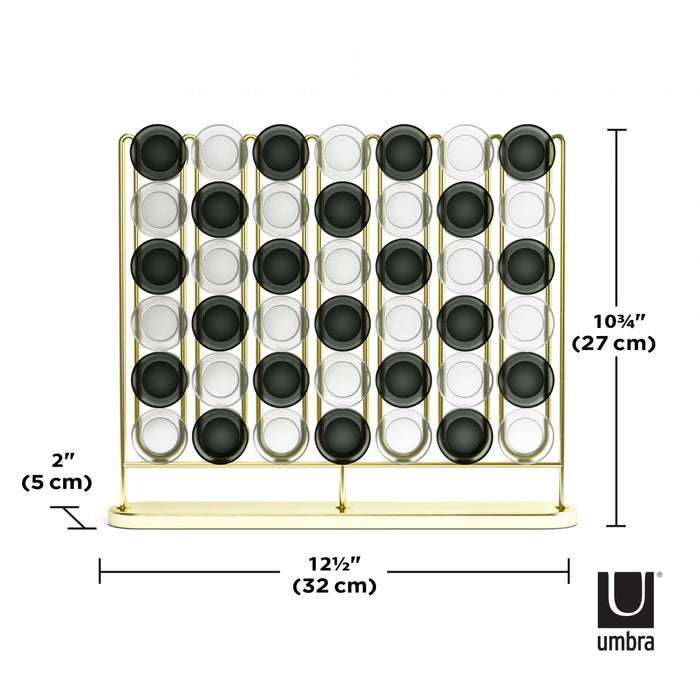 Umbra Stax 4-In-A-Row - Brass