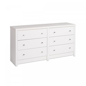 Calla 6-Drawer Dresser - White