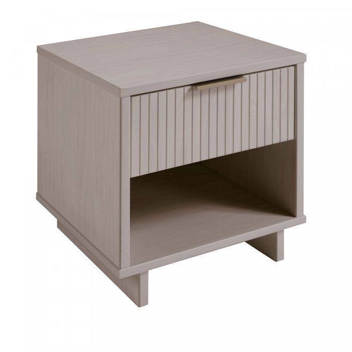 Granville Modern 18\" Nightstand in Light Gray (1-Drawer) - Set of 2