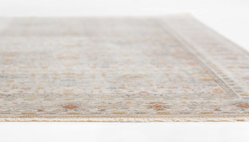 Zaina Traditional 8'0\" x 10'0\" Area Rug in Grey Indoor Area Rug