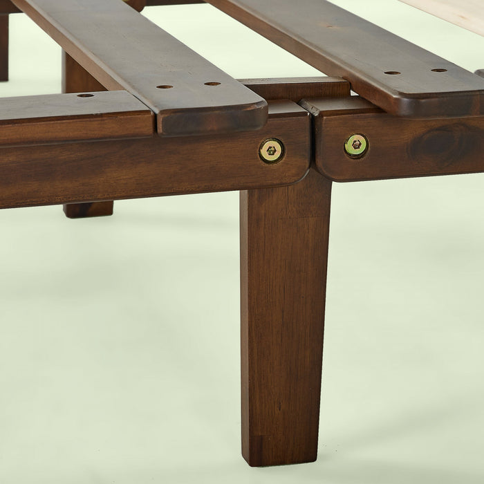 Bobbie Folding Wood Platform Bed - Queen Size