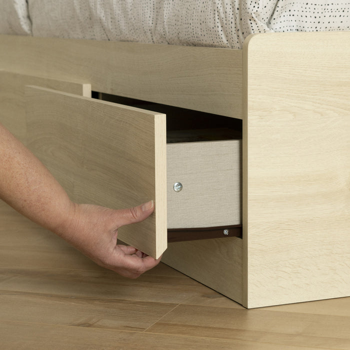 Noah 3-Drawer Mates Bed Bleached Oak - South Shore Twin Bed