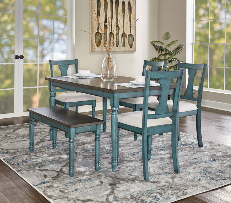 Willow Dining Table - Teal