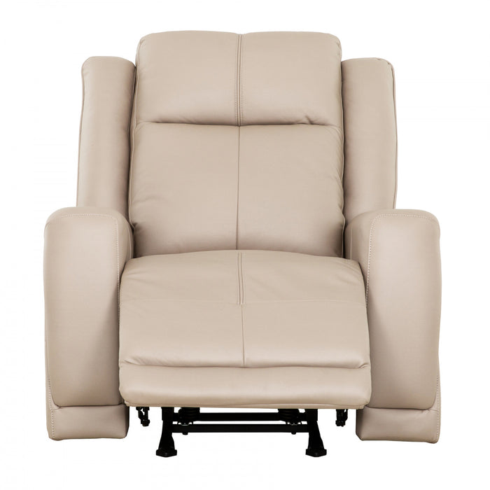 Hollis 37 in. Upholstered Rocker Recliner Chair - Taupe