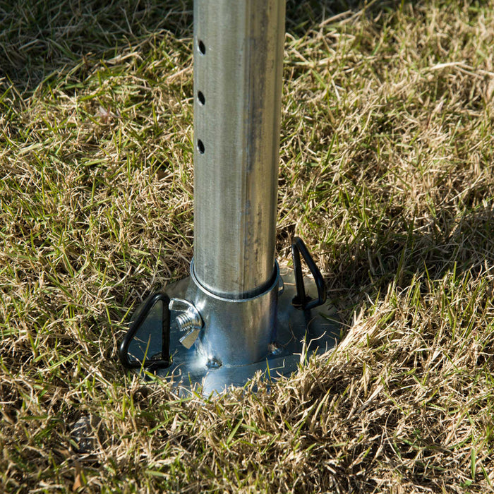 Outsunny 13’x26’ Heavy-duty Outdoor Carport Party Event Tent Patio Gazebo Canopy With 4 Sidewalls, White