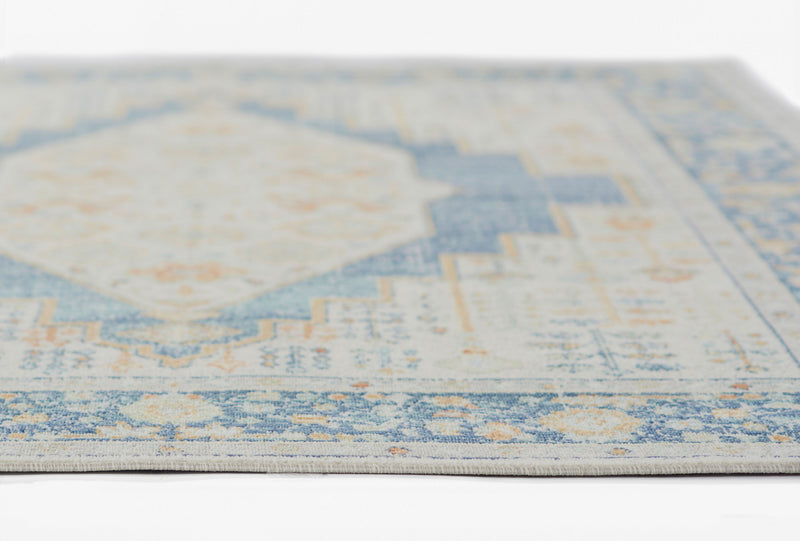 Kinsley Traditional 9'3\" x 11'10\" Area Rug in Blue Indoor Area Rug