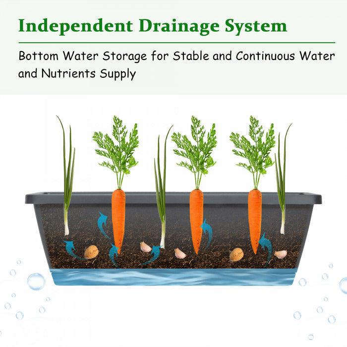 Costway 4 Ft Vertical Raised Garden Bed 5-tier Planter Box For Patio Balcony Flower Herb