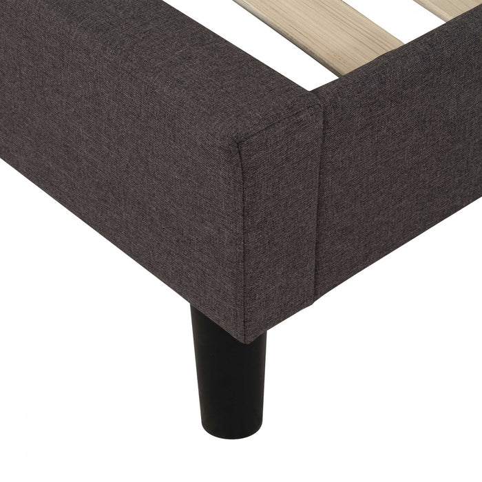 Linden Upholstered Platform Bed with Tufted Headboard - Queen