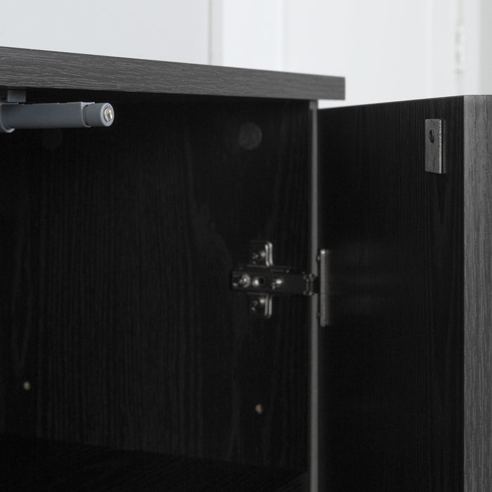 Arum Set Of 2 Buffets With 2 Doors - Black Oak 