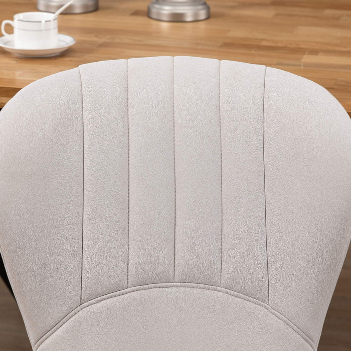 HOMCOM Dining Chairs Set of 2 with Cushioned Backrest