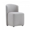 Hearth Contemporary Modern Upholstered Side Chair in Light Gray | Chaise d’appoint contemporaine moderne Hearth, rembourree, gris clair