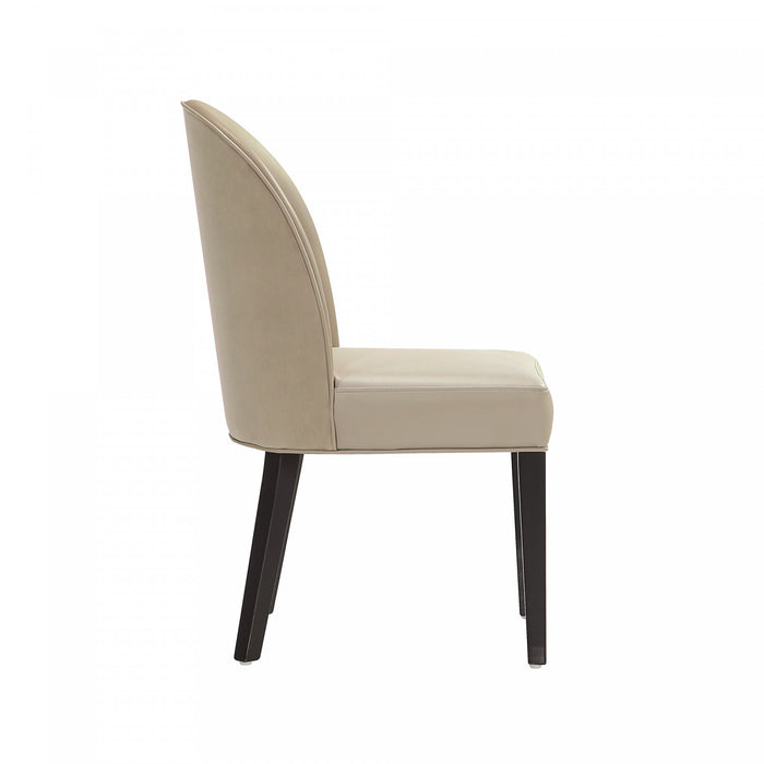Hillman Modern Wood Upholstered Dining Chair in Sand - Set of 4