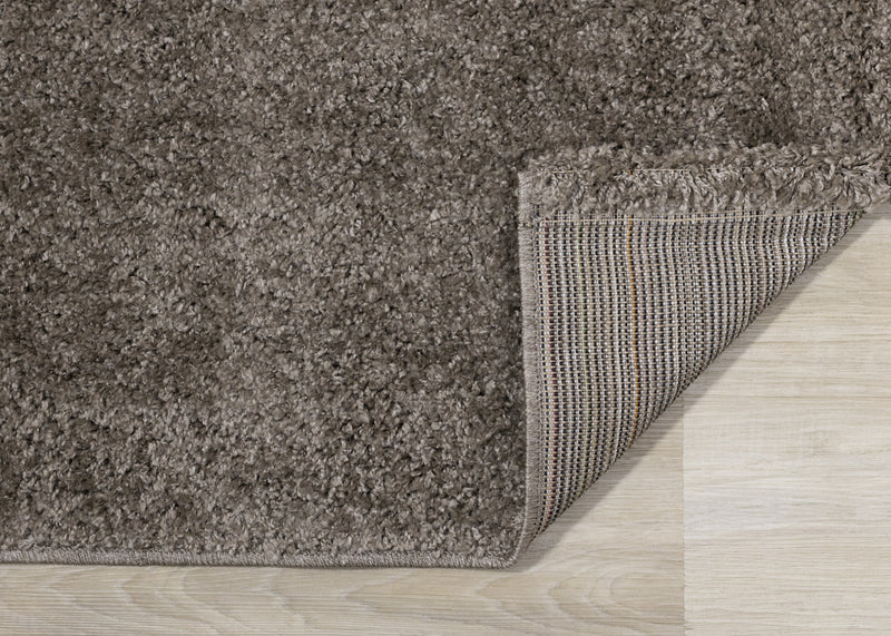 Brooklyn Dark Taupe Shag Area Rug - 5'3\" x 7'7\"