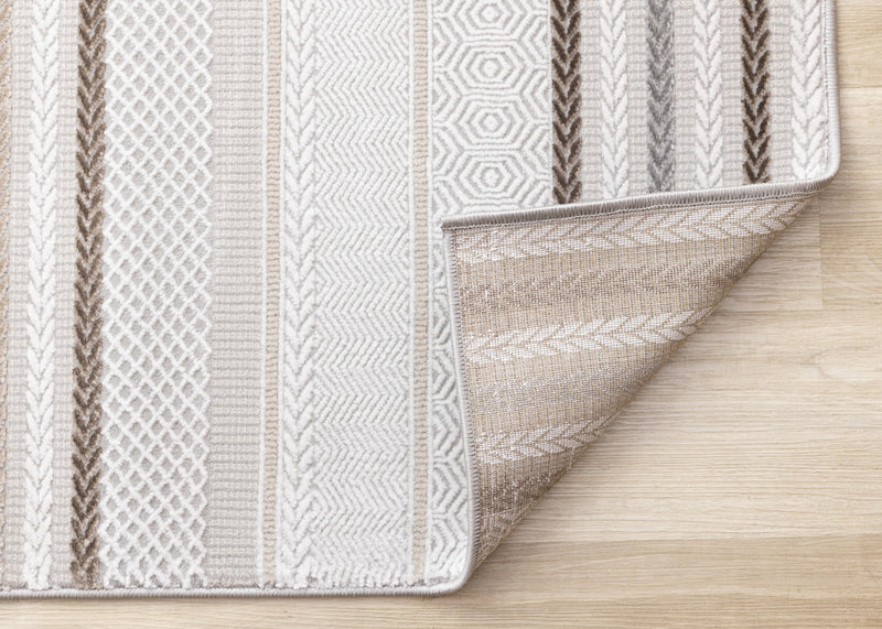 London Striped Indoor Area Rug - 5'3\" x 7'7\"