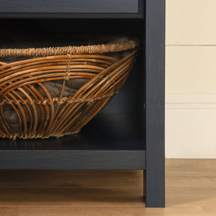 Ulysses 1-drawer Nightstand - End Table With Storage - Blueberry 