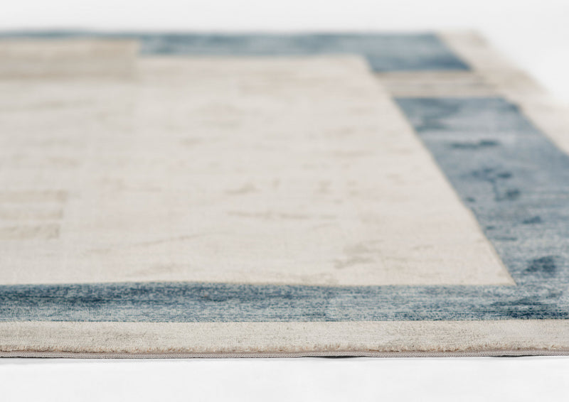 Sorelle Contemporary 2'2\" x 7'7\" Runner Rug in Blue Indoor Area Rug