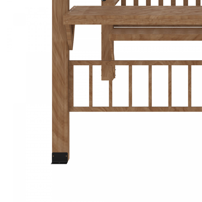 Outsunny 14' X 10' Outdoor Pergola, Wooden Gazebo Grill Canopy With Bar Counters And Seating Benches, For garden, patio, backyard, Deck