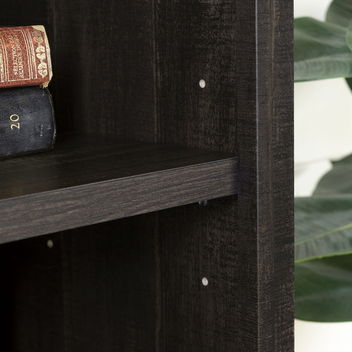 Gascony 4-Shelf Bookcase Rubbed Black - South Shore