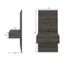Milano Floating Nightstand Extension Panel Set of 2 | Panneau d'extension et table de nuit Milano