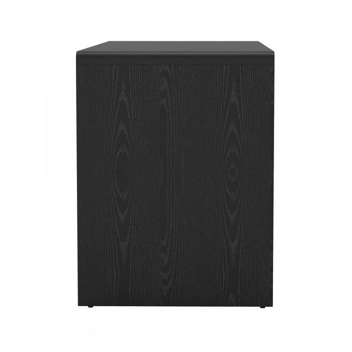 Novara Contemporary 60\" Writing Desk in Black (2-Drawer)