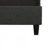 Wilder Grey Upholstered Wingback Platform Bed - Full | Lit plateforme a oreilles Wilder gris rembourre - Double