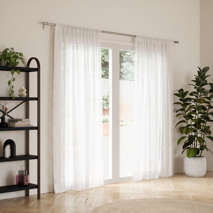Umbra Cappa Nickel Expandable 1\" Curtain Rod - 120\"-180\" 