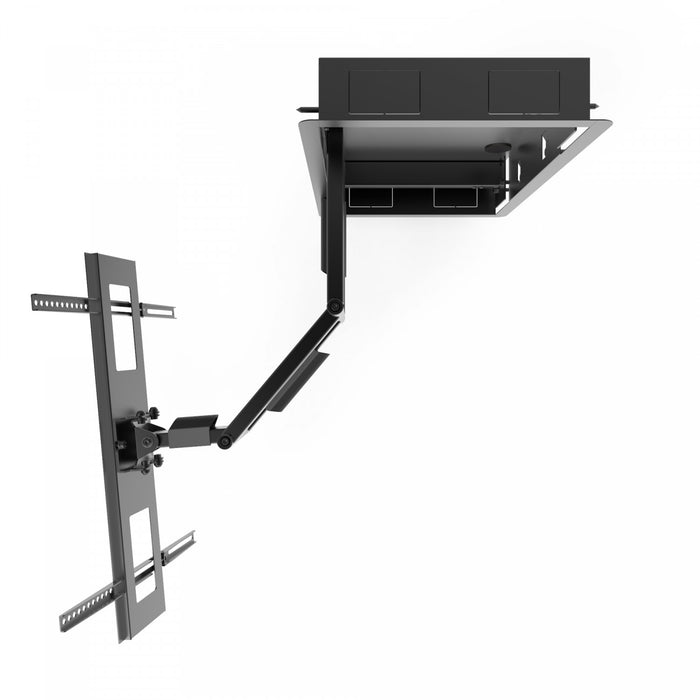 Kanto R500 Low Profile Recessed In-Wall Full Motion TV Mount for 46\" - 80\" TVs, Black