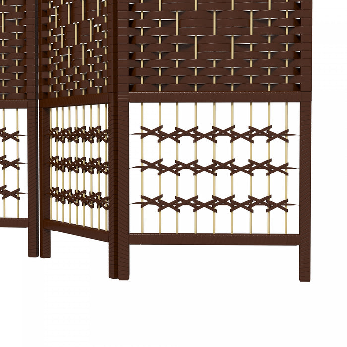 Homcom 6 Panel Folding Room Divider 5.6 Ft Privacy Screen