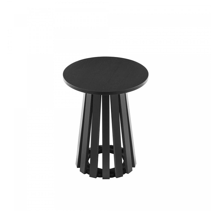 Layla Scandinavian Modern End Table in Black