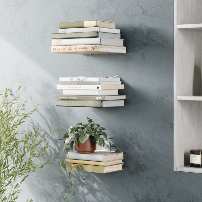 Umbra Modern Silver Steel Conceal Shelf - Set of 3