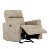 Denton 34 in. Faux Leather Manual Glider Recliner Chair - Taupe | Fauteuil inclinable manuel a mouvement coulissant Denton de 34 po en similicuir - Taupe
