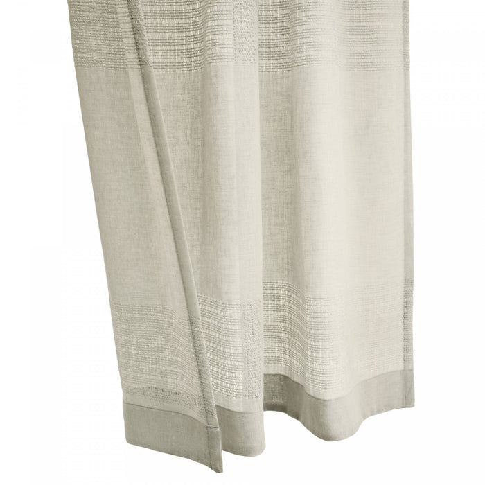 Habitat Lindsey Linen Light Filtering Back Tab Curtain Panel - 52 x 84