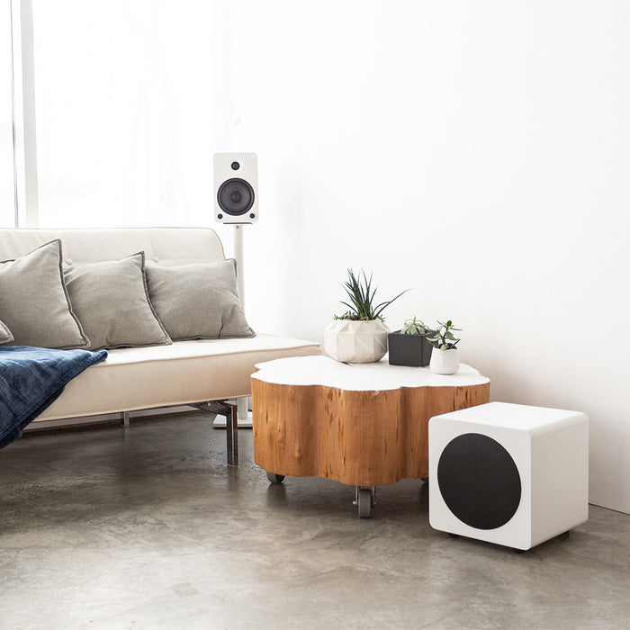 Kanto SUB8VMB 8\" 300W Sealed Powered Subwoofer, Matte White